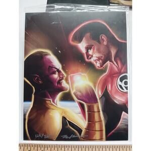 Green Lantern "RED Variant" Artist Signed Blake Henriksen Autograph Bam Box